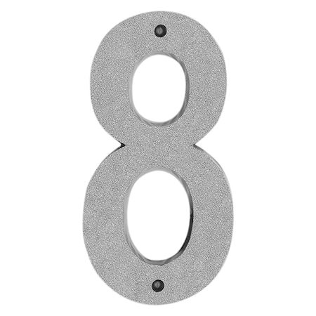Hy-Ko 6 In Reflective Plastic Number 8, 5PK A30838
